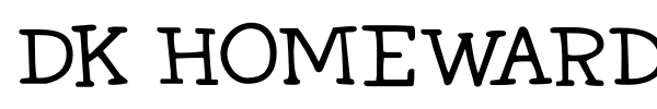 DK Homeward Bound II font preview